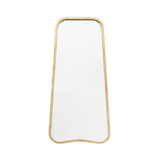Gallery Kurva gold leaner mirror curved corners, imported from the UK