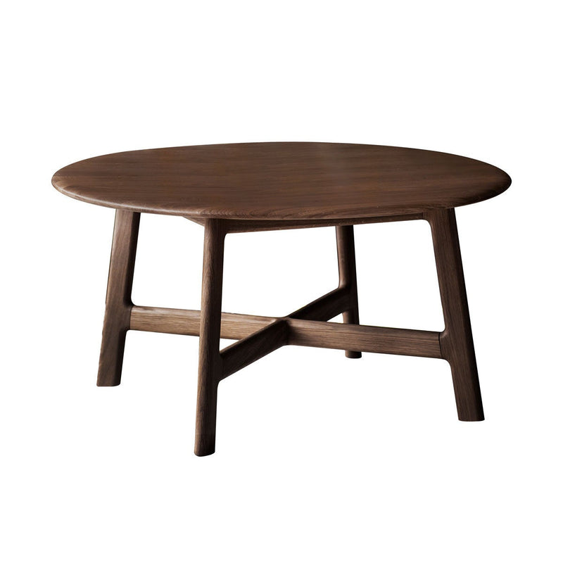 Gallery walnut round coffee table, imported from the UK