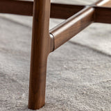 Gallery walnut round coffee table, imported from the UK