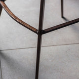Gallery Henley brown faux leather bar stool 2-pack, imported from the UK