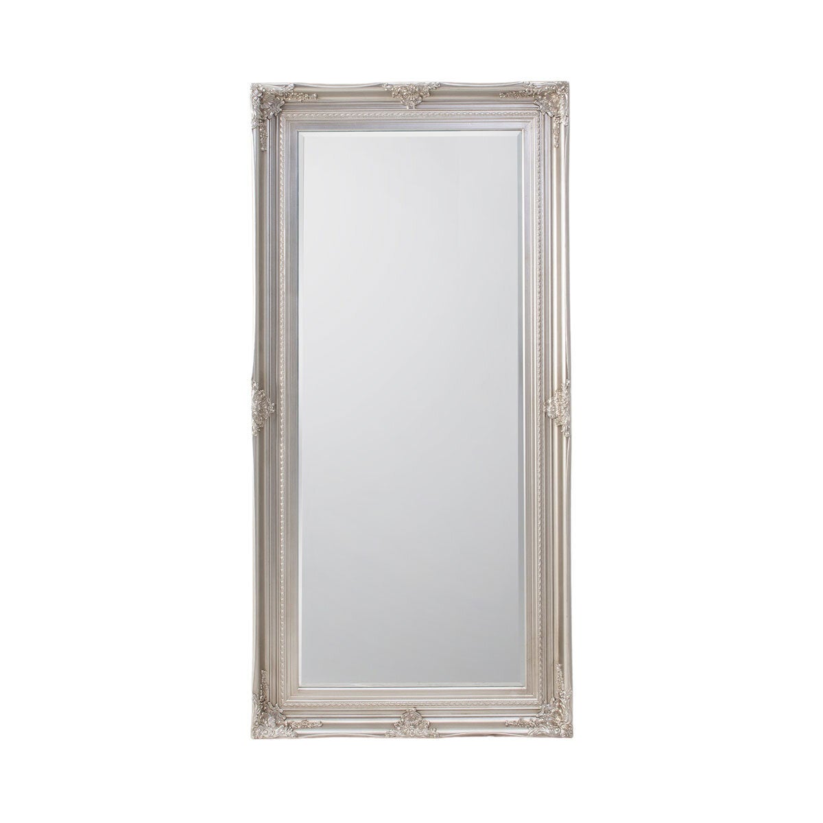 Gallery Hampshire leaner mirror silver frame 84x170cm (British brand)