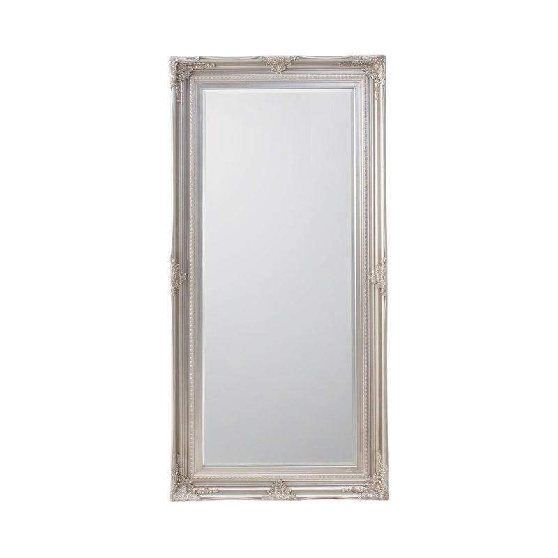 Gallery Hampshire leaner mirror silver frame 84x170cm (British brand)