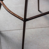 Gallery Henley brown faux leather bar stool 2-pack, imported from the UK