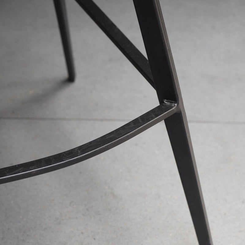 Gallery Henley grey faux leather bar stool 2 pack, UK version