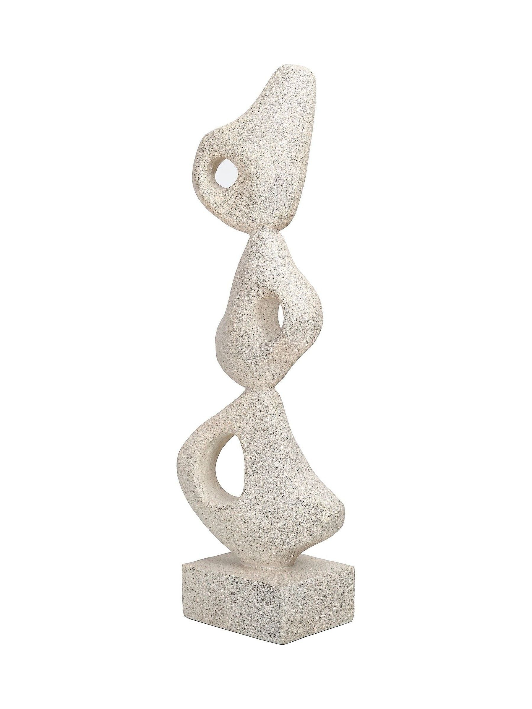 Libra Interiors white aven stacked sculpture 48.5cm (British brand)