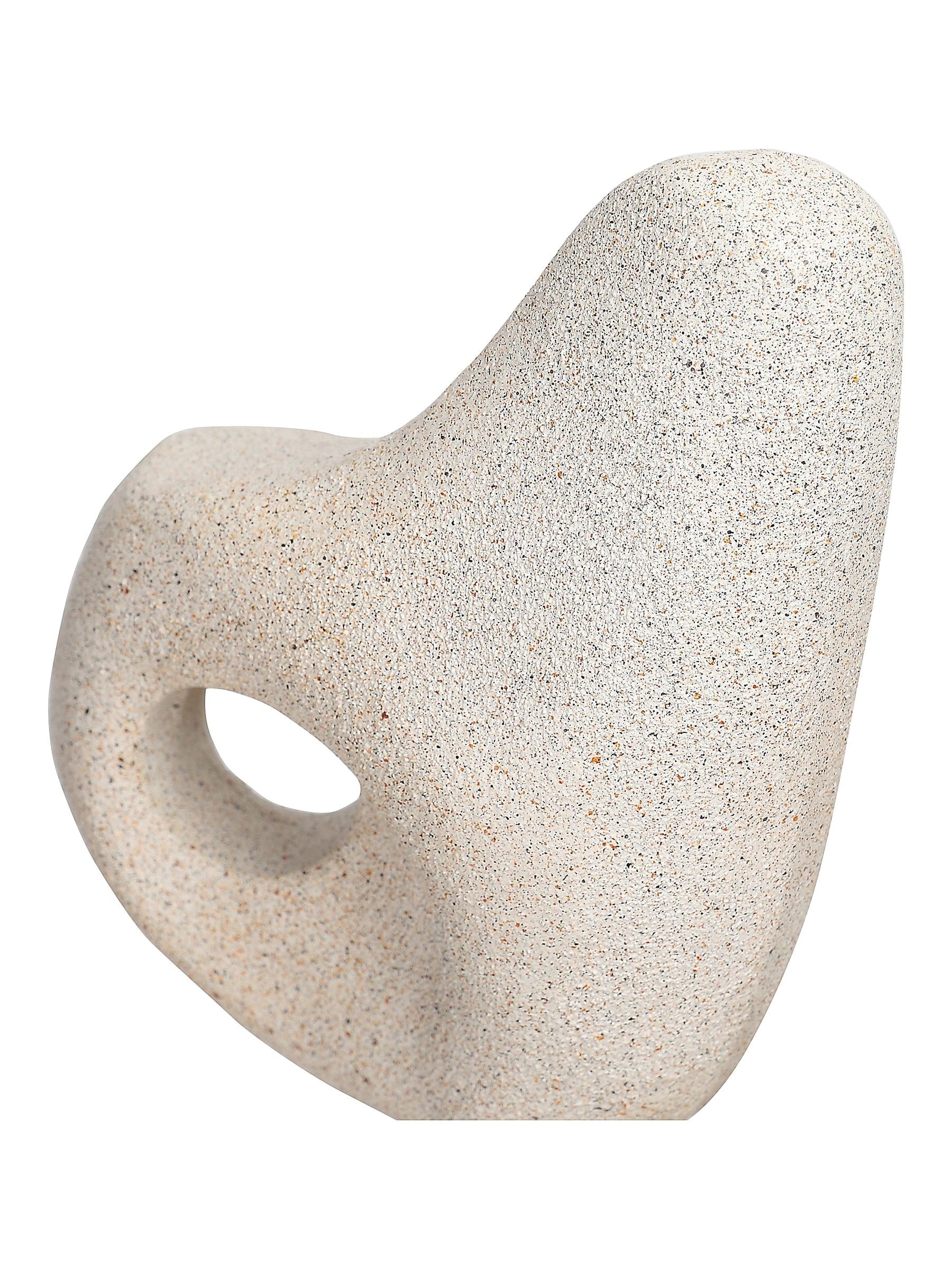Libra Interiors white aven stacked sculpture 48.5cm (British brand)