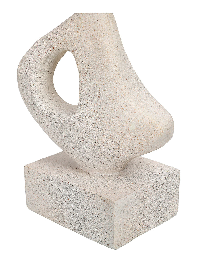 Libra Interiors white aven stacked sculpture 48.5cm (British brand)