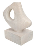Libra Interiors white aven stacked sculpture 48.5cm (British brand)