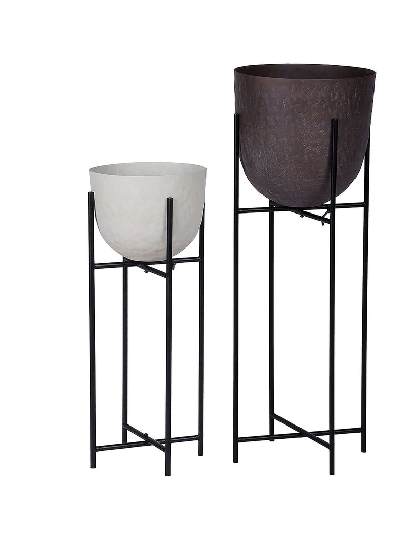 Libra Interiors Samui planter on stand 73cm - British product