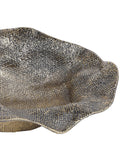 Libra Interiors antique brass gold molten weave bowl - British product