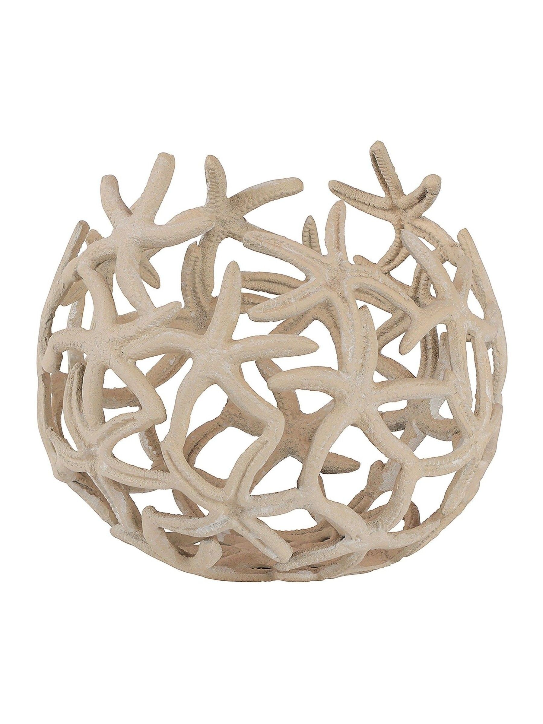 Libra Interiors beige stonewash starfish deep bowl, imported from the UK