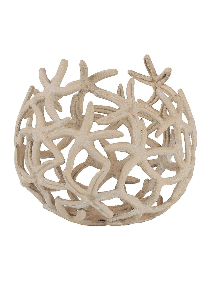Libra Interiors beige stonewash starfish deep bowl, imported from the UK