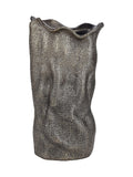 Libra Interiors vase Antique Brass Gold Molten Weave Large, imported from the UK