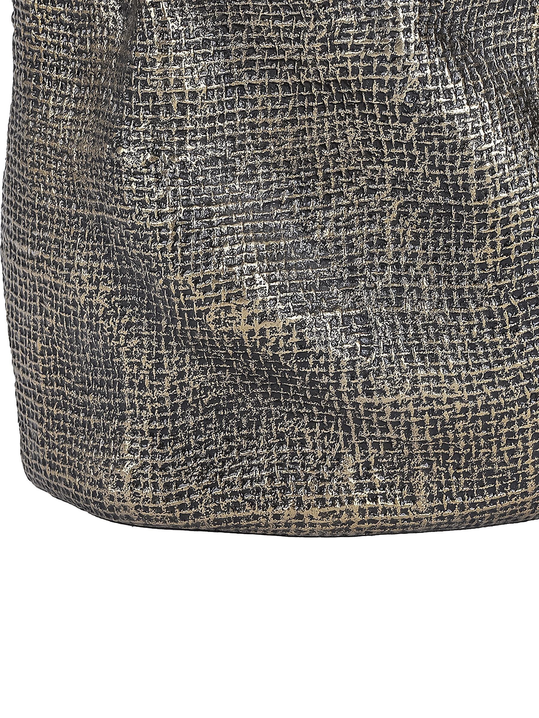 Libra Interiors vase Antique Brass Gold Molten Weave Large, imported from the UK