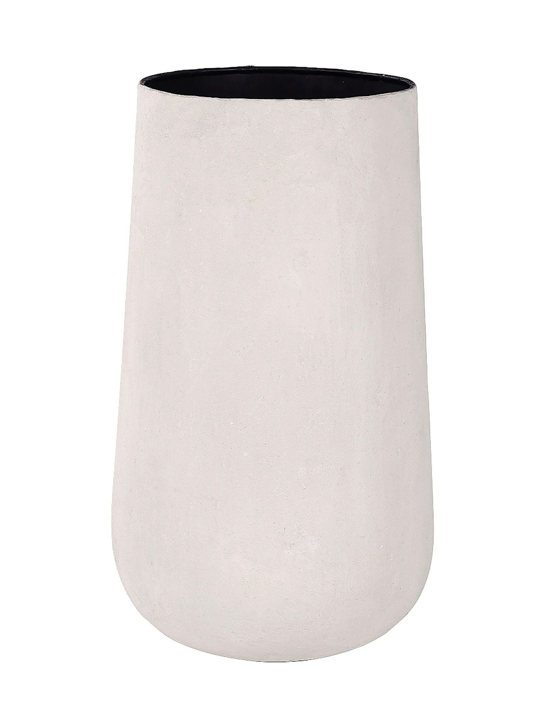 Libra Interiors Cream Terrane Tall Planter, imported from the UK
