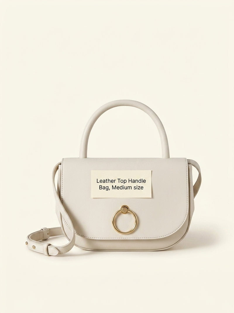 Mulberry Amberley small leather top-handle bag, imported from the UK