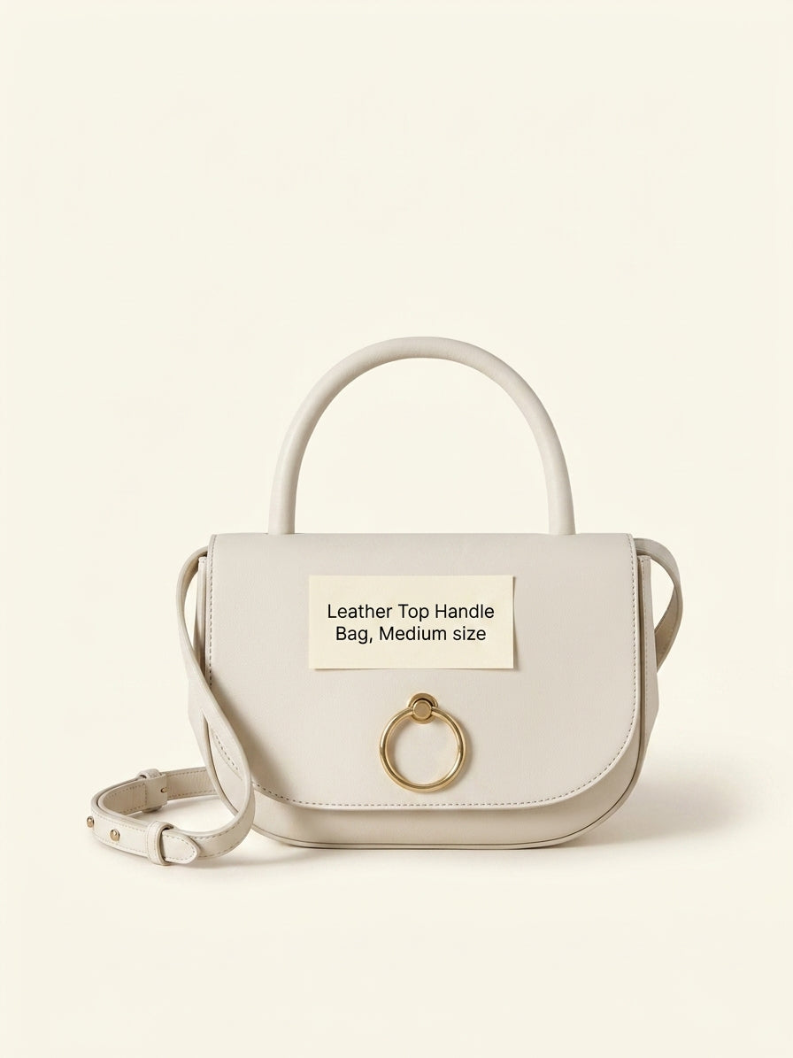Mulberry Amberley small leather top-handle bag, imported from the UK