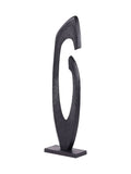 Libra Interiors Axis black aluminium sculpture 117cm - British product