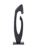 Libra Interiors Axis black aluminium sculpture 117cm - British product