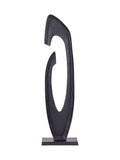 Libra Interiors Axis black aluminium sculpture 117cm - British product
