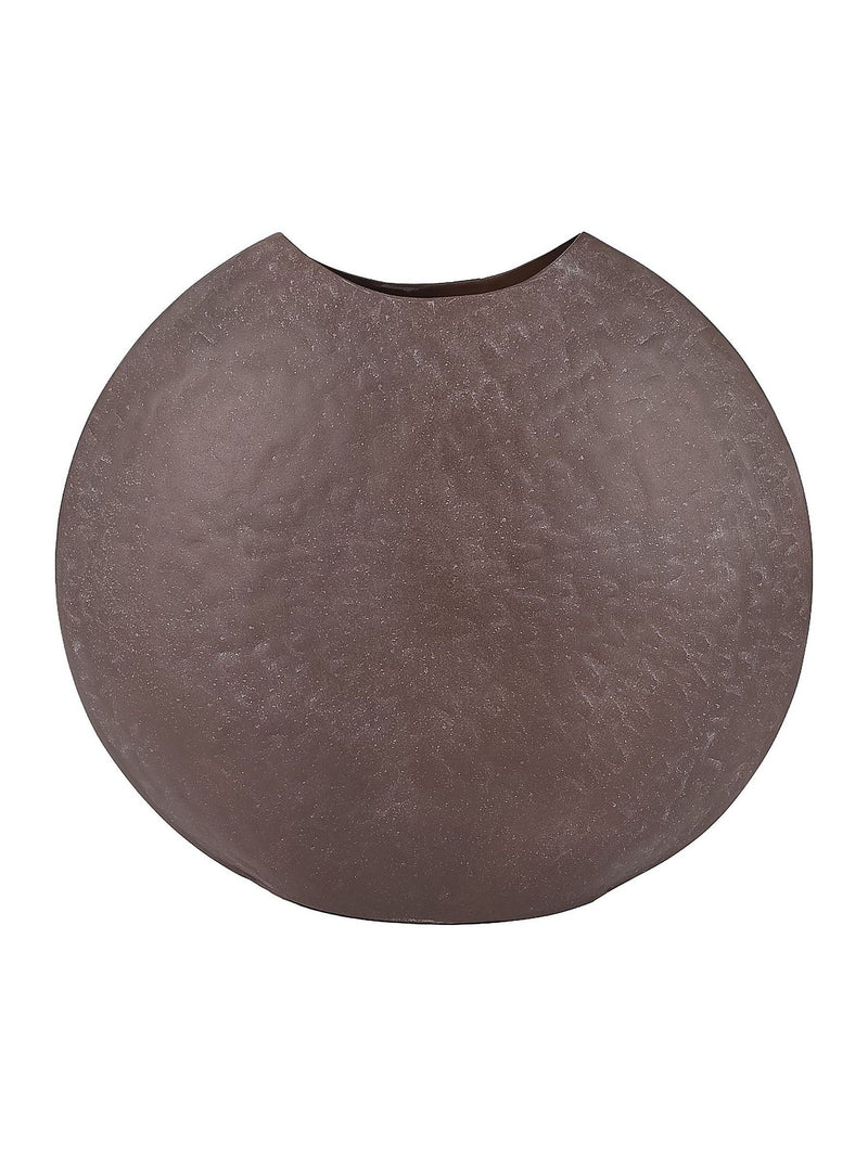 Libra Interiors Samui Moon Vase brown stonewash finish - British product