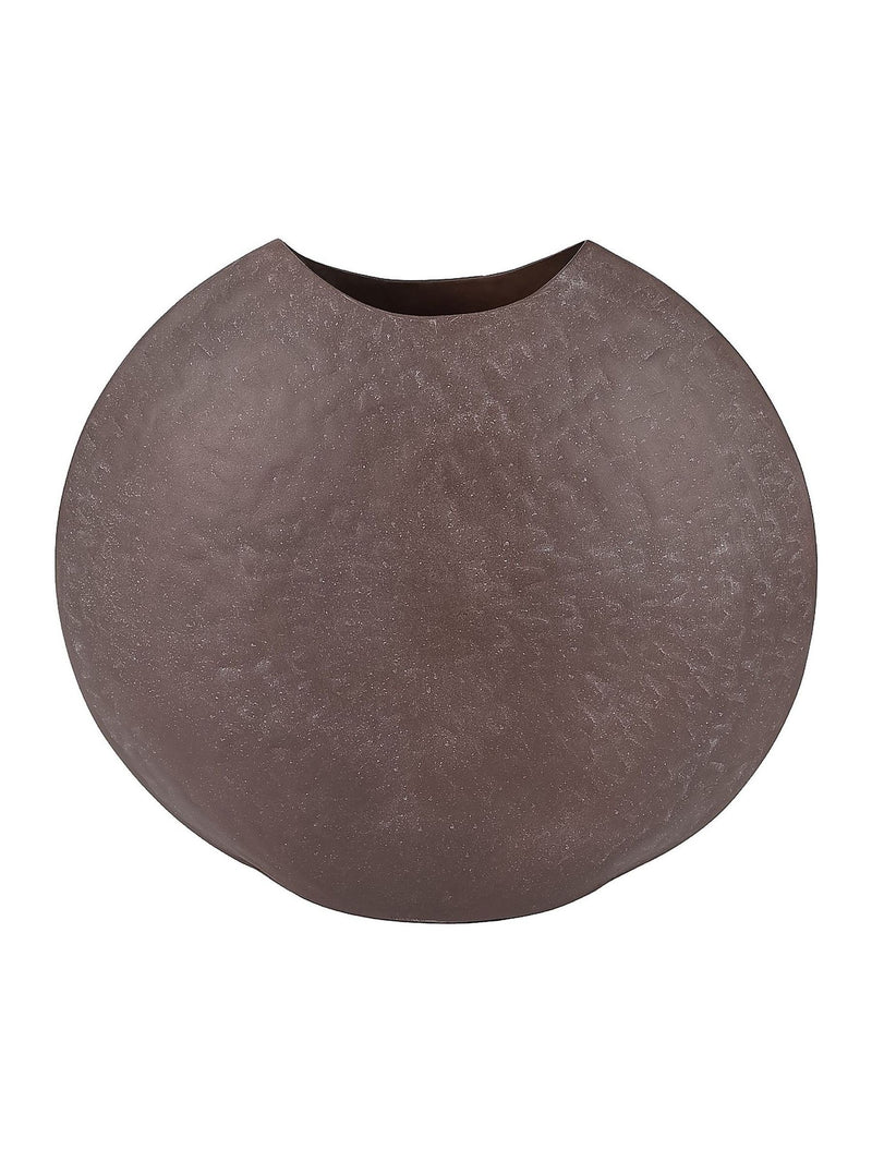 Libra Interiors Samui Moon Vase brown stonewash finish - British product