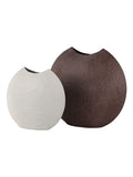 Libra Interiors Samui Moon Vase brown stonewash finish - British product