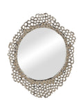 Libra Interiors Gold Miel cast aluminium small mirror (British brand)