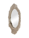 Libra Interiors Gold Miel cast aluminium small mirror (British brand)