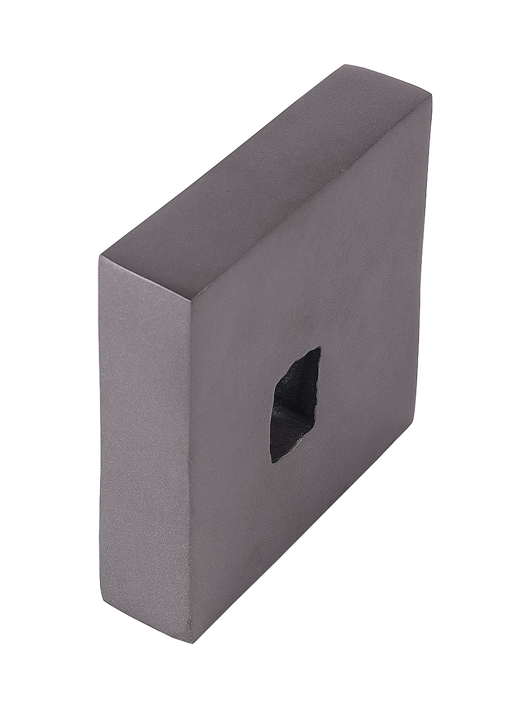 Libra Interiors bookends set of two grey geometric antique lead aluminium (British brand)
