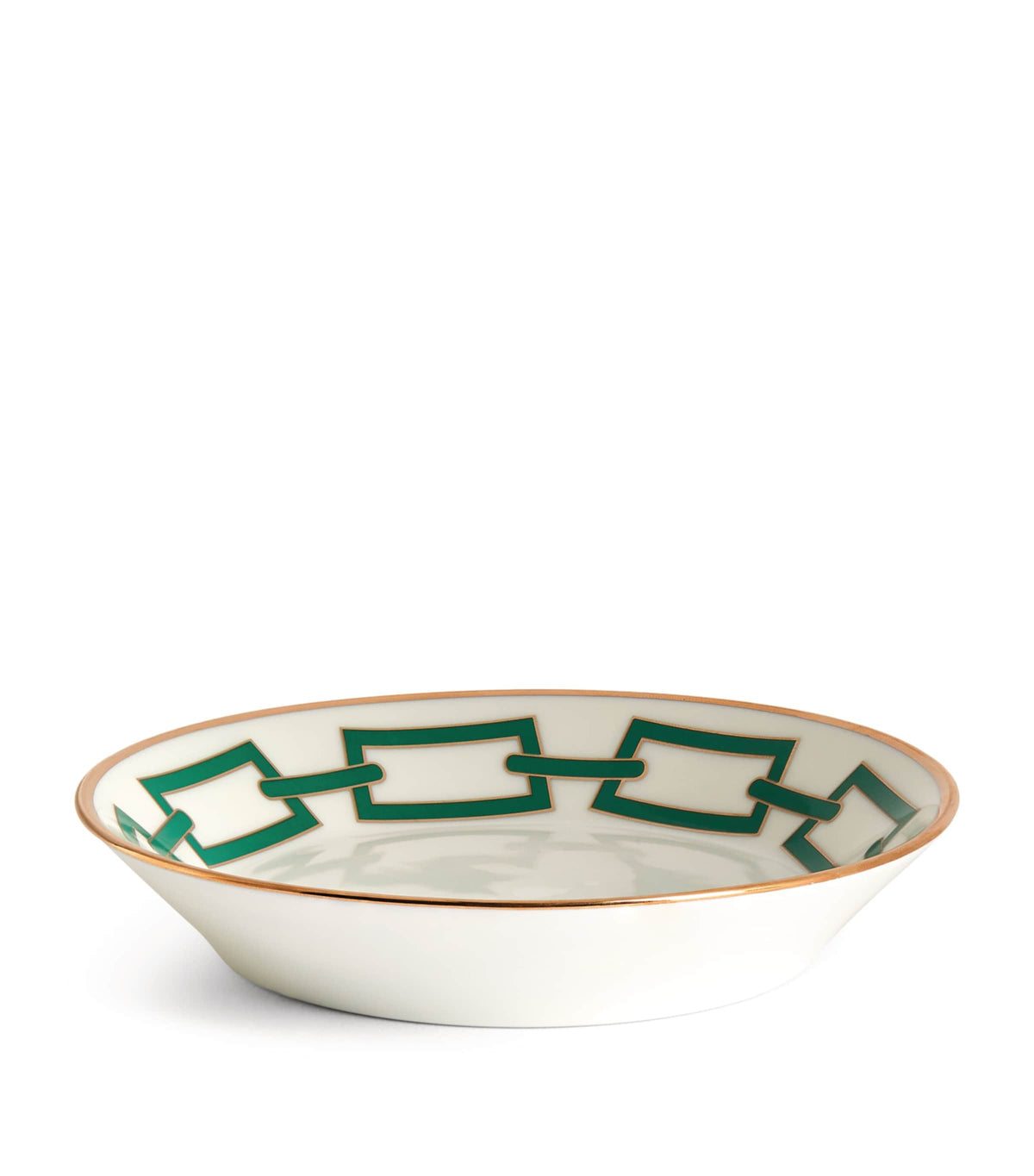 GINORI 1735 tea saucer Catene Smeraldo 13.5cm, UK version