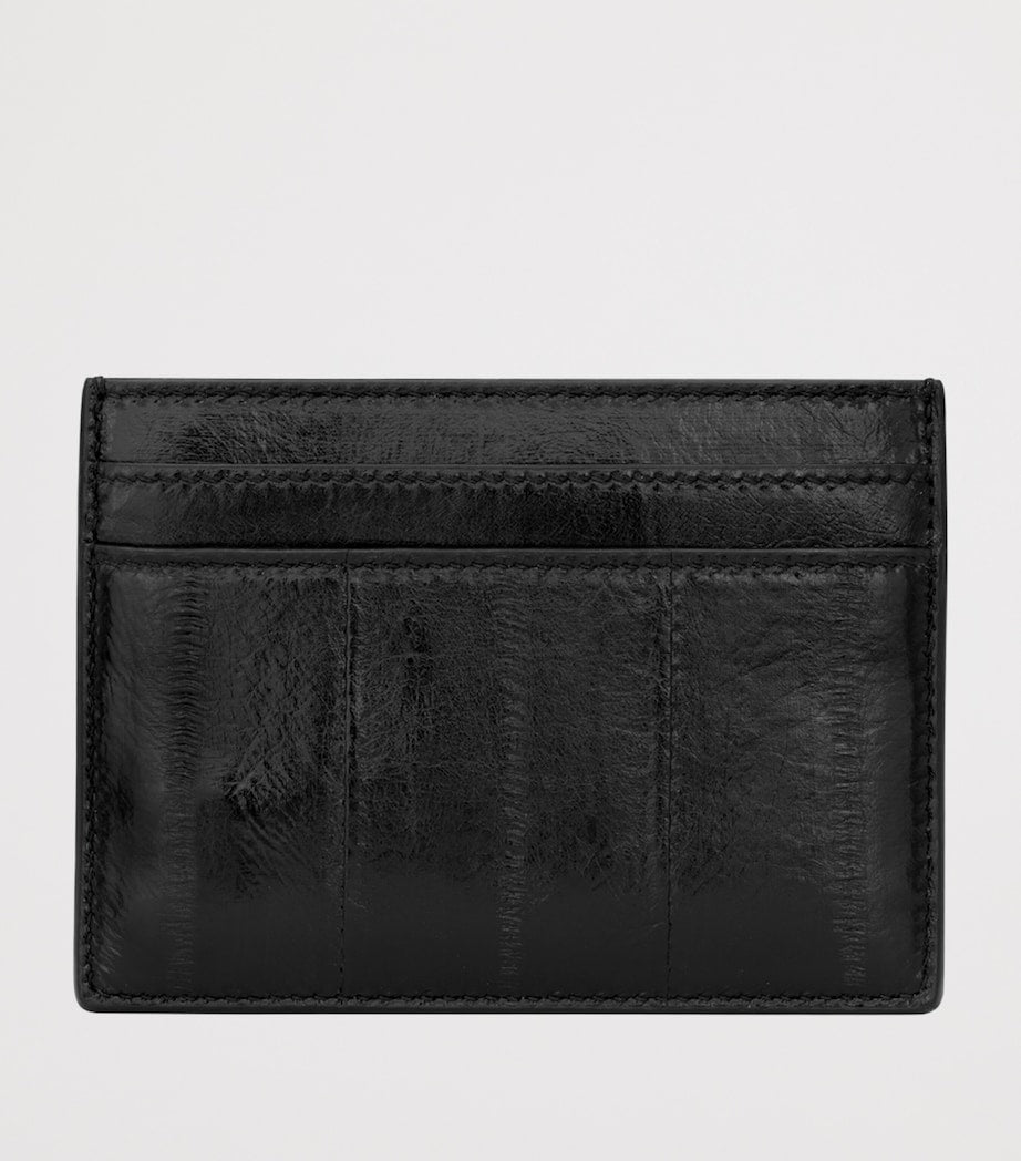 Saint Laurent logo card holder in calfskin leather (British brand)