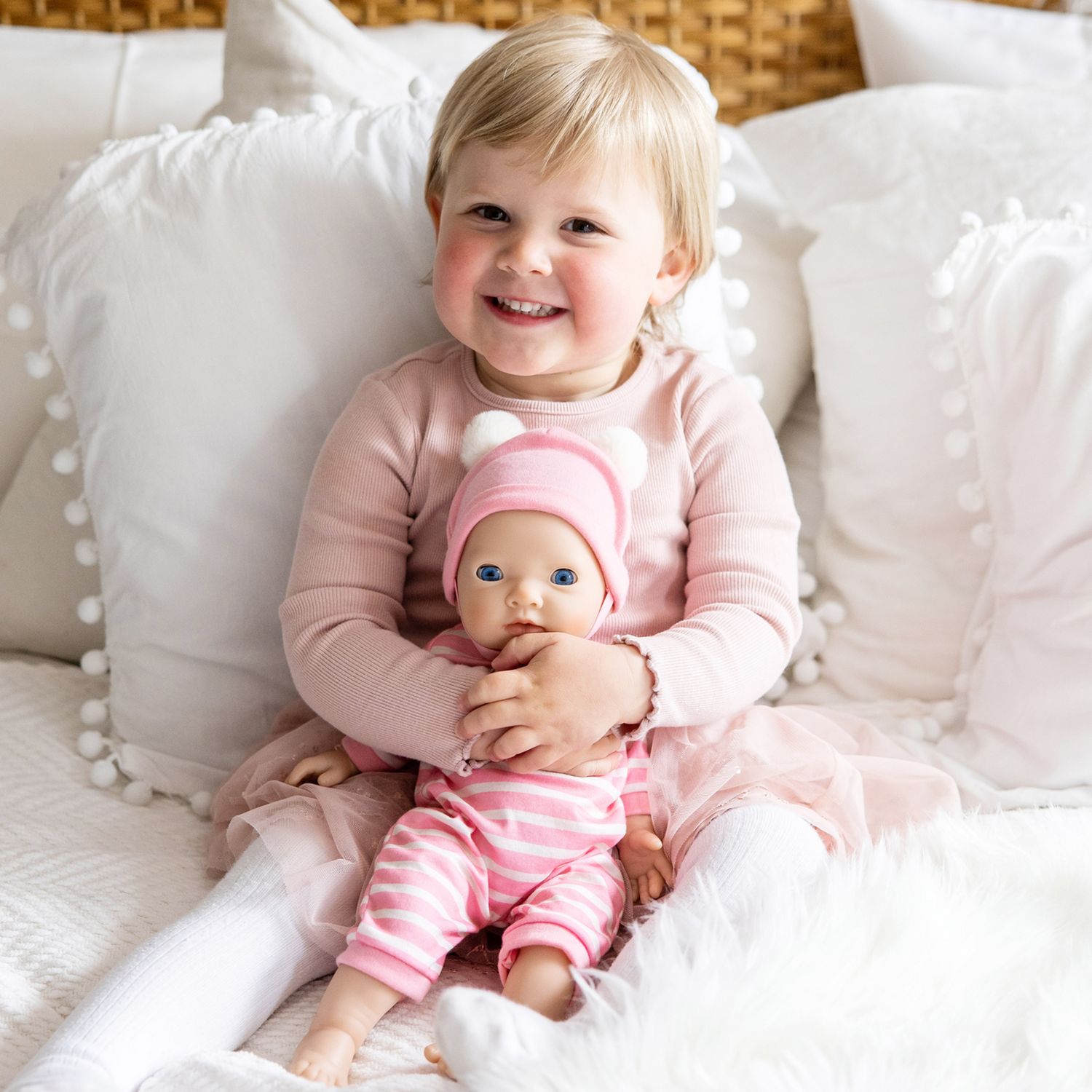 Tiny Treasures pink baby doll 14 inch (British brand)