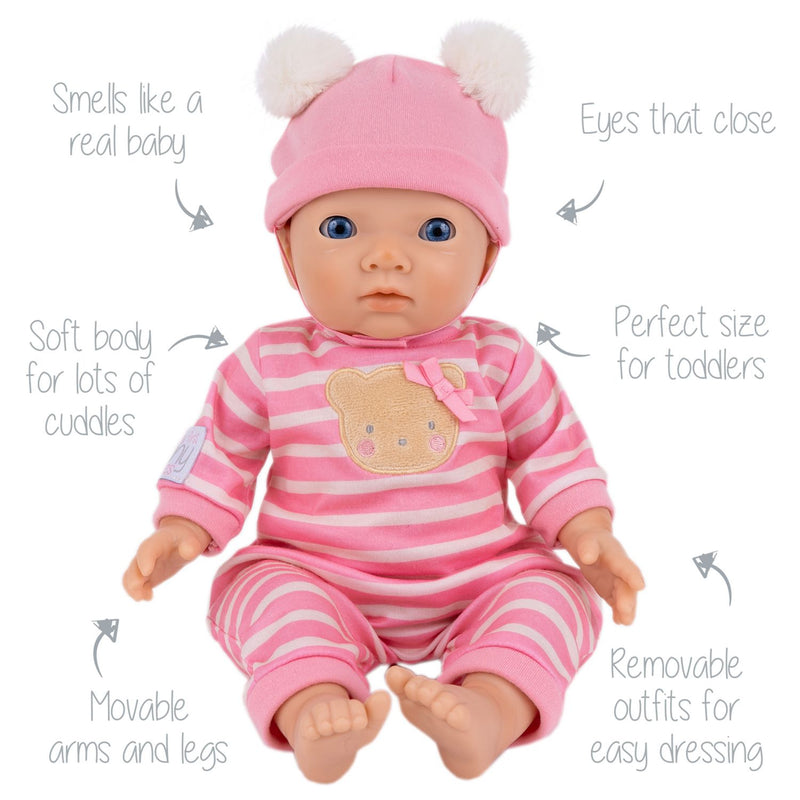 Tiny Treasures pink baby doll 14 inch (British brand)