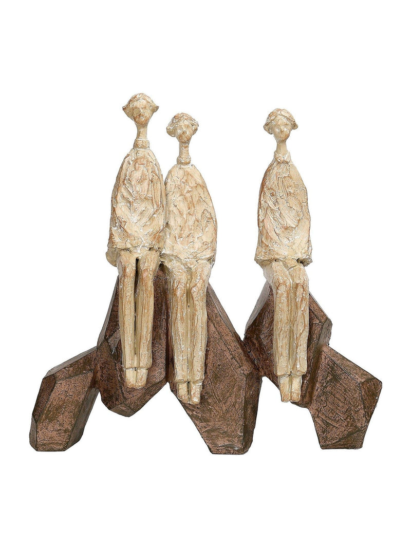 Libra Interiors Ellington seated forms sculpture 27cm - British product
