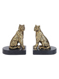 Libra Interiors Kavari tiger bookends set of 2, UK version