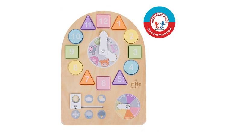 Our Little World Wooden Sensory Clock Puzzle