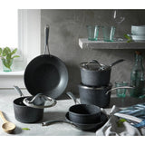 Habitat rock effect non stick aluminium pan set 5 piece (British brand)