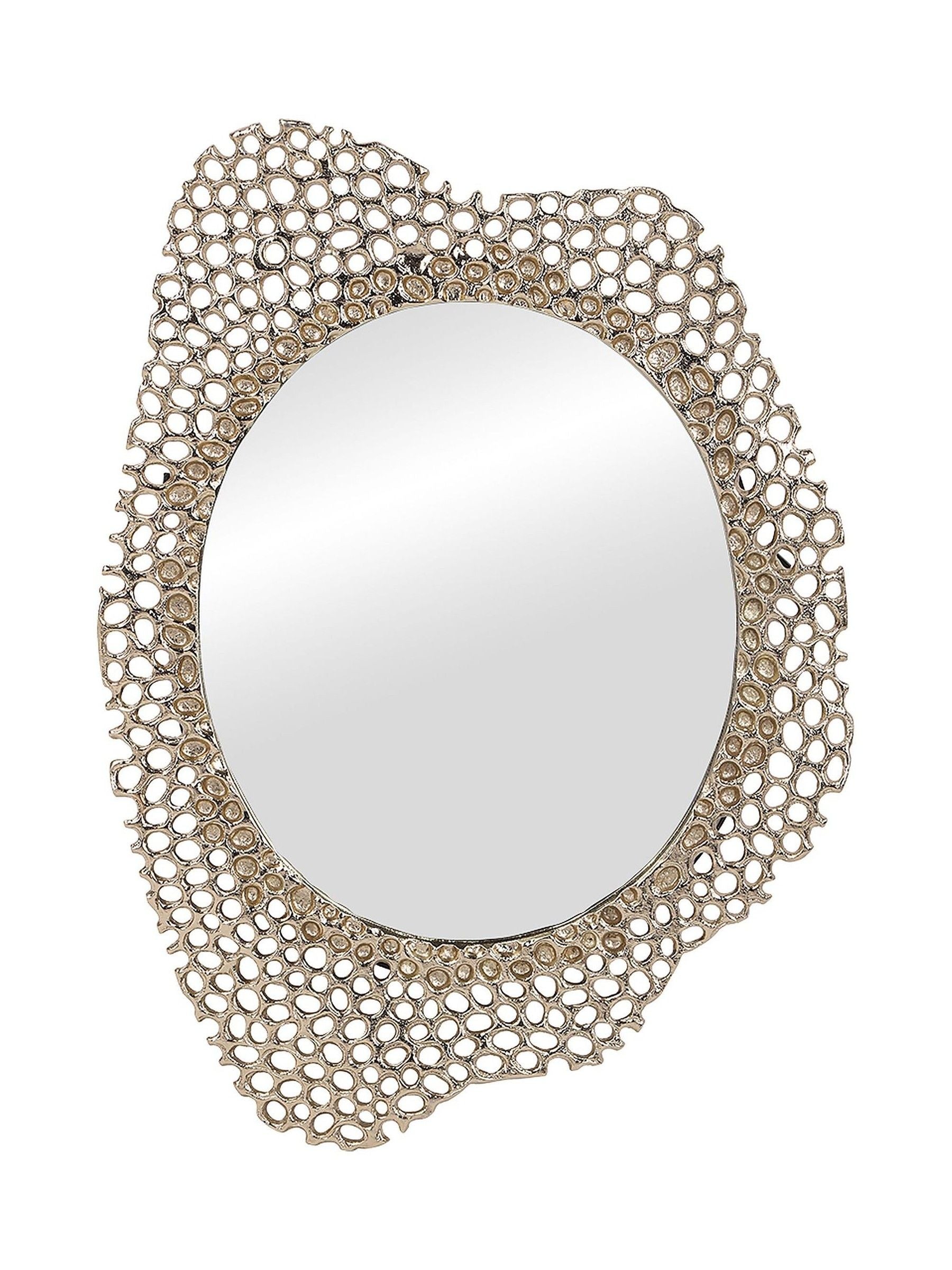 Libra Interiors Gold Miel mirror Medium, imported from the UK