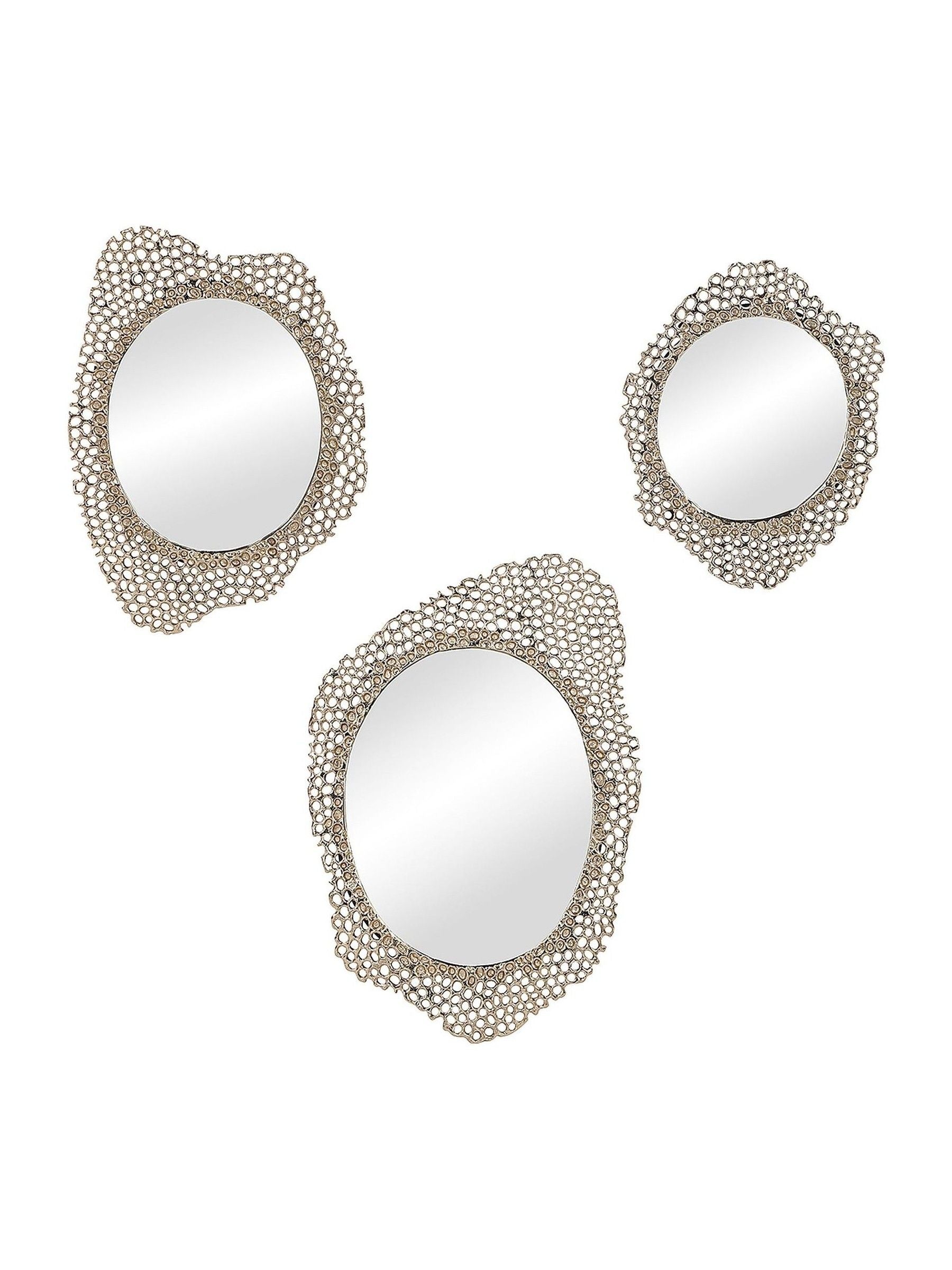 Libra Interiors Gold Miel mirror Medium, imported from the UK