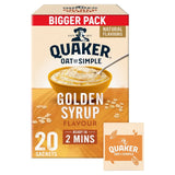 Quaker Oat So Simple Family Pack Golden Syrup Porridge Sachets Cereal   20 per pack GOODS M&S   