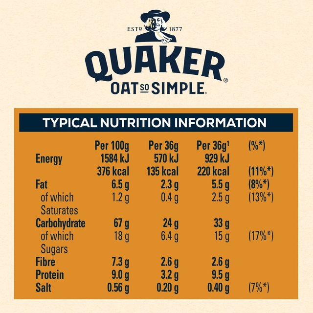 Quaker Oat So Simple Family Pack Golden Syrup Porridge Sachets Cereal   20 per pack GOODS M&S   