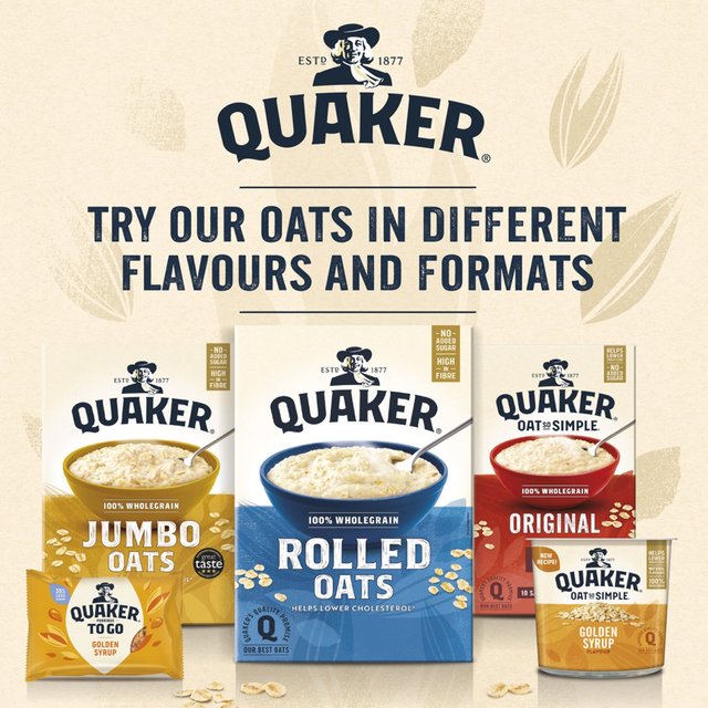 Quaker Oat So Simple Family Pack Golden Syrup Porridge Sachets Cereal   20 per pack GOODS M&S   