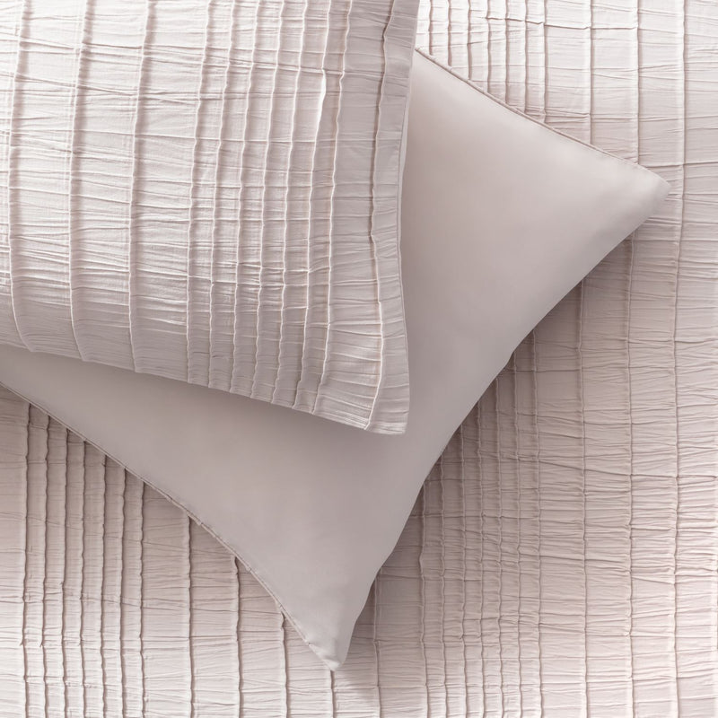 Argos Home Crinkle Taupe Bedding Set - Double