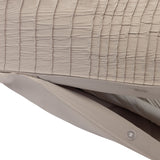 Argos Home Crinkle Taupe Bedding Set - Double