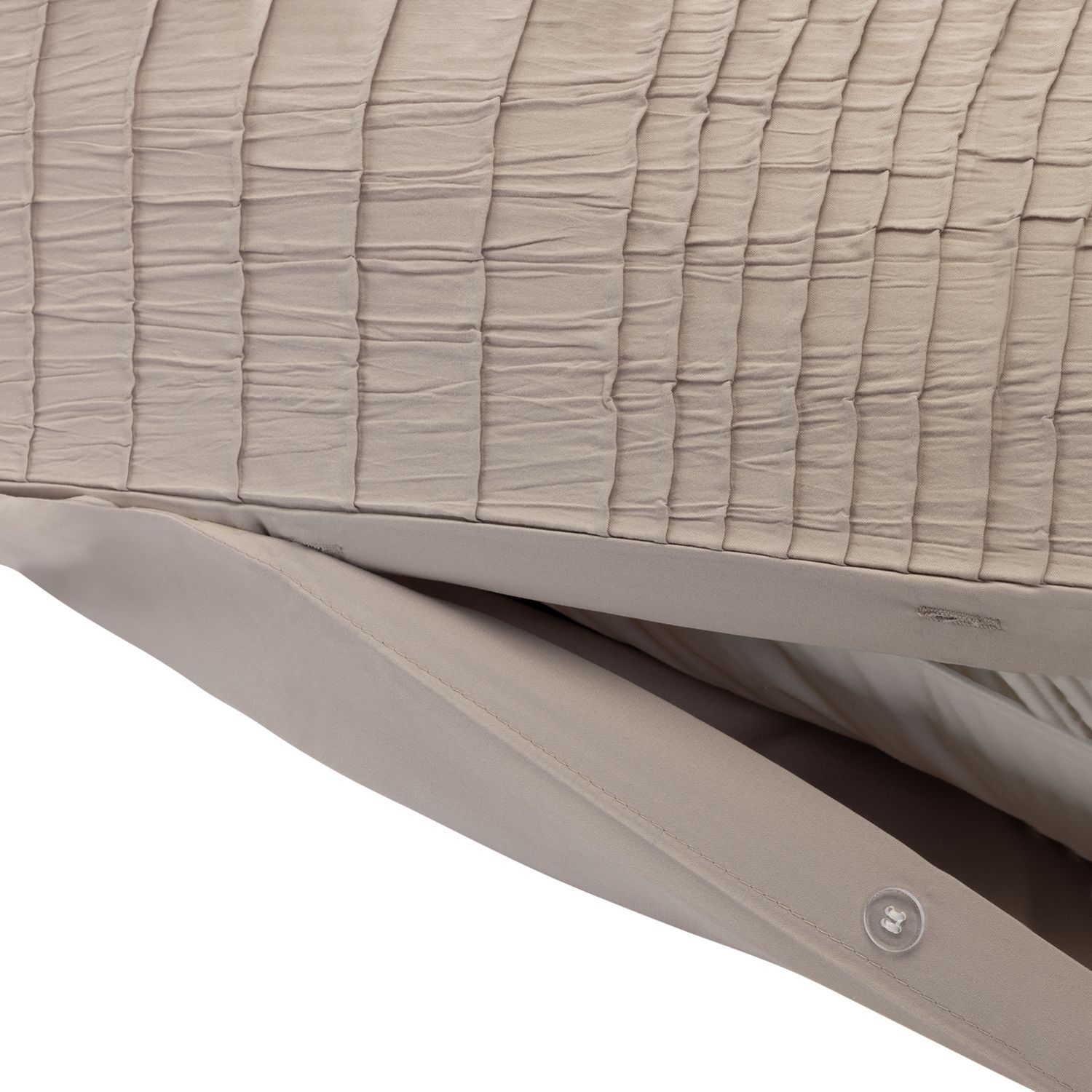 Argos Home Crinkle Taupe Bedding Set - Superking