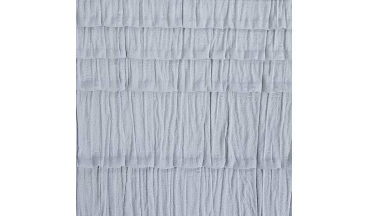 Argos Home blue crinkle bedding set single (British brand)