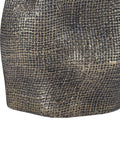 Libra Interiors antique brass gold molten weave small vase, UK version