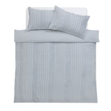 Argos Home Crinkle Blue Bedding Set - King size