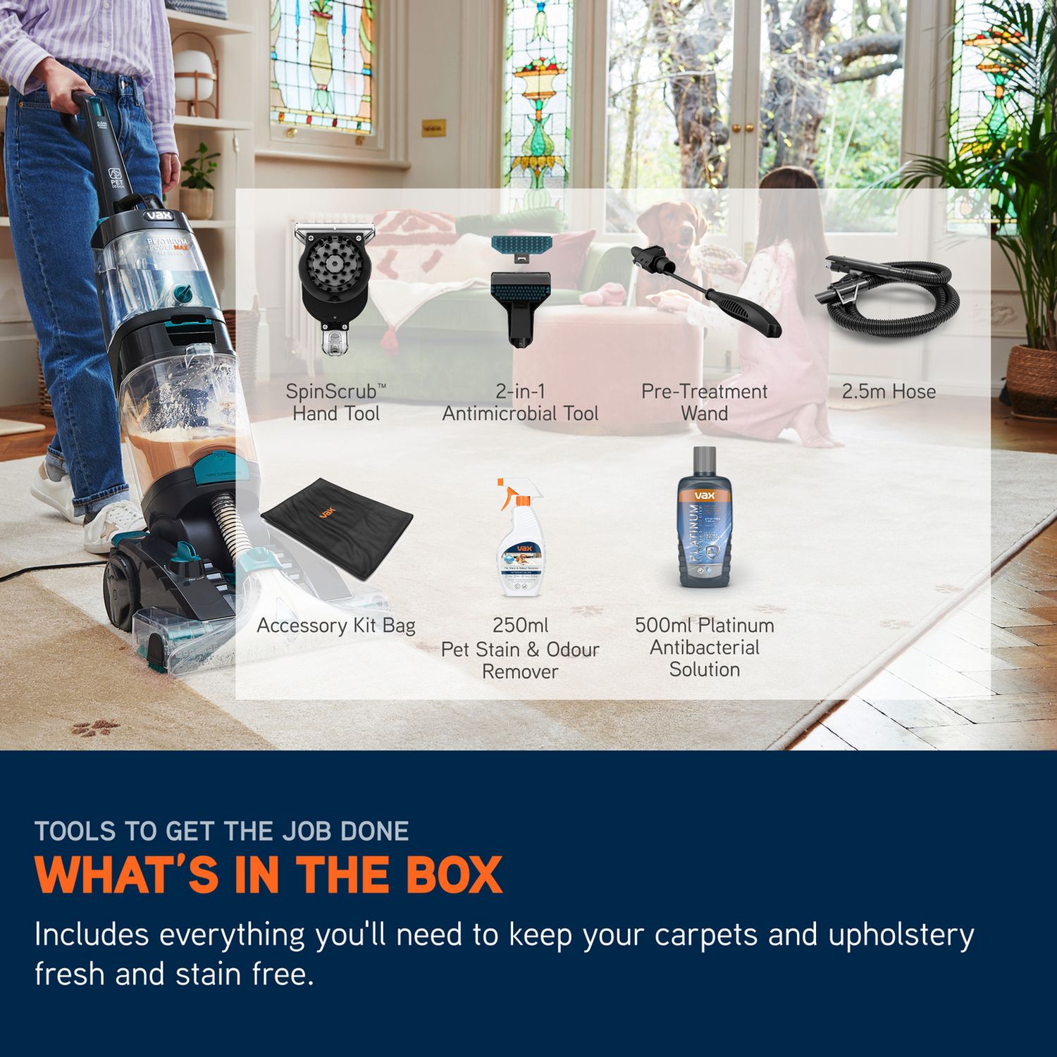 Vax Platinum Power Max Pet-Design carpet cleaner, UK version
